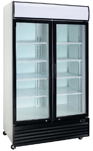 China Beverage Display Cooler Manufacturer - Self-Closing Hinged Door Upright Beverage Cooler