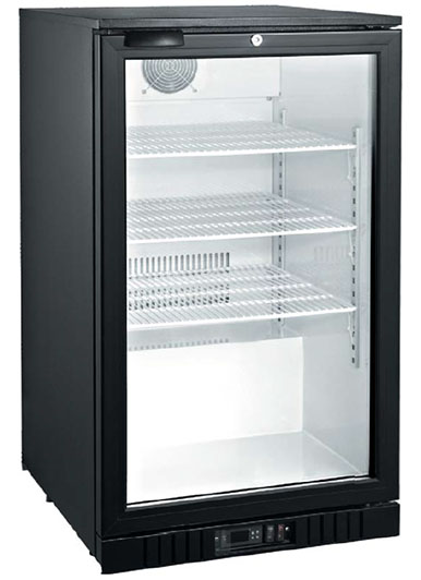 Back Bar Cooler Manufacturer in China: 108-138-168-Liter One Door Back Bar Cooler Beer Cooler Wine Cooler Display Cabinet-Hidden Handle