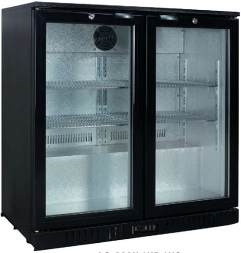 China Backbar Cooler Manufacturer - 2-Hinged-Door Backbar Cooler with Pull Handle