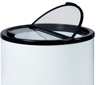 Transparent Glass Top Lid Beverage Dranks Can Cooler