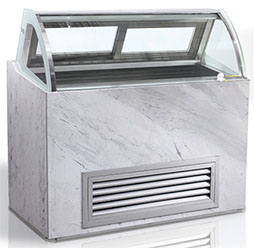 B10 Gelato Showcase; For ice cream/gelato display and frozen storage; Manufacturer with 20+ Years in producing Refrigeration Equipment, Quality Guaranteed.