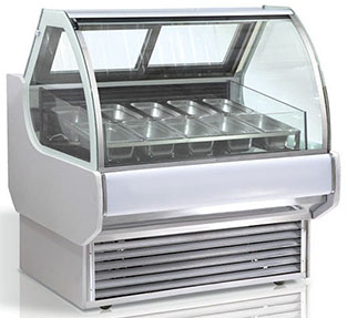 China Ice Cream Showcase Manufacturer - Curved Glass Ice Cream Showcase