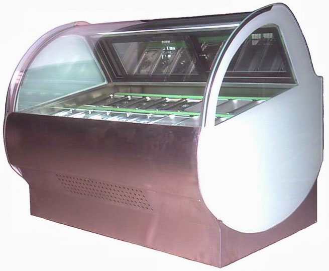 China Ice Cream Showcase Manufacturer - Curved Glass Ice Cream Showcase