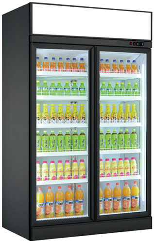 Convenience Store Drinks & Beverage Display Cases - Vertical Beverage Display Cooler Showcase; Professional supermarket refrigerator manufacturer in China, Quality Guaranteed, Affordable Price