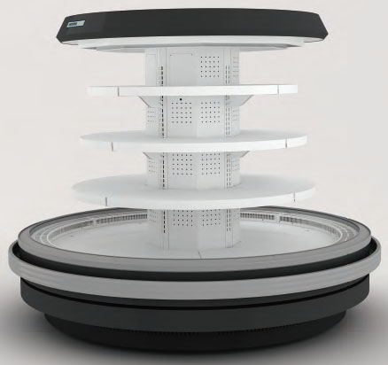 Island Air-Curtain Open Cooler (Remote); Supermarket Fridge Producer with 20+ Years of experience, Quality Guaranteed.