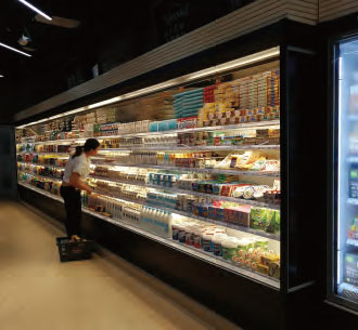 Vertical Open Air-Curtain Cooler (Remote/Plug-in Self-Contained); Supermarket Fridge Producer with 20+ Years of experience, Quality Guaranteed.