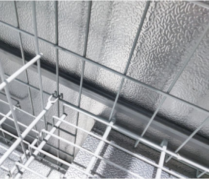 Supermarket Island Freezer Adjustable Lattice Storage Basket : Flexibly Placing & Height Poistion Adjustable