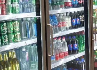 Supermarket Upright Display Cooler 3-Pane Double-Layer Glass Door : Energy-Saving Low-E Coated Glass, No Condensed Water, Transparant & Clear Display