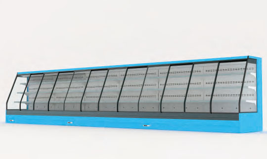 Supermarket Cooler & Chiller Manufacturer in China -  Ladder Shape Supermarket Open Chiller