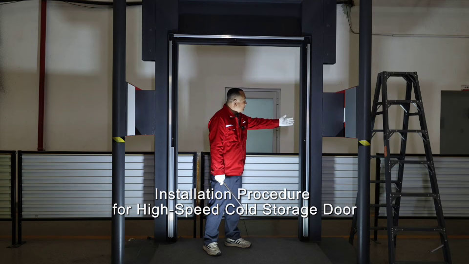 Walk-in Cold Storage Door Manufacturer - Electric Motorized Lifted Rapid Rolled Up Overhead Door